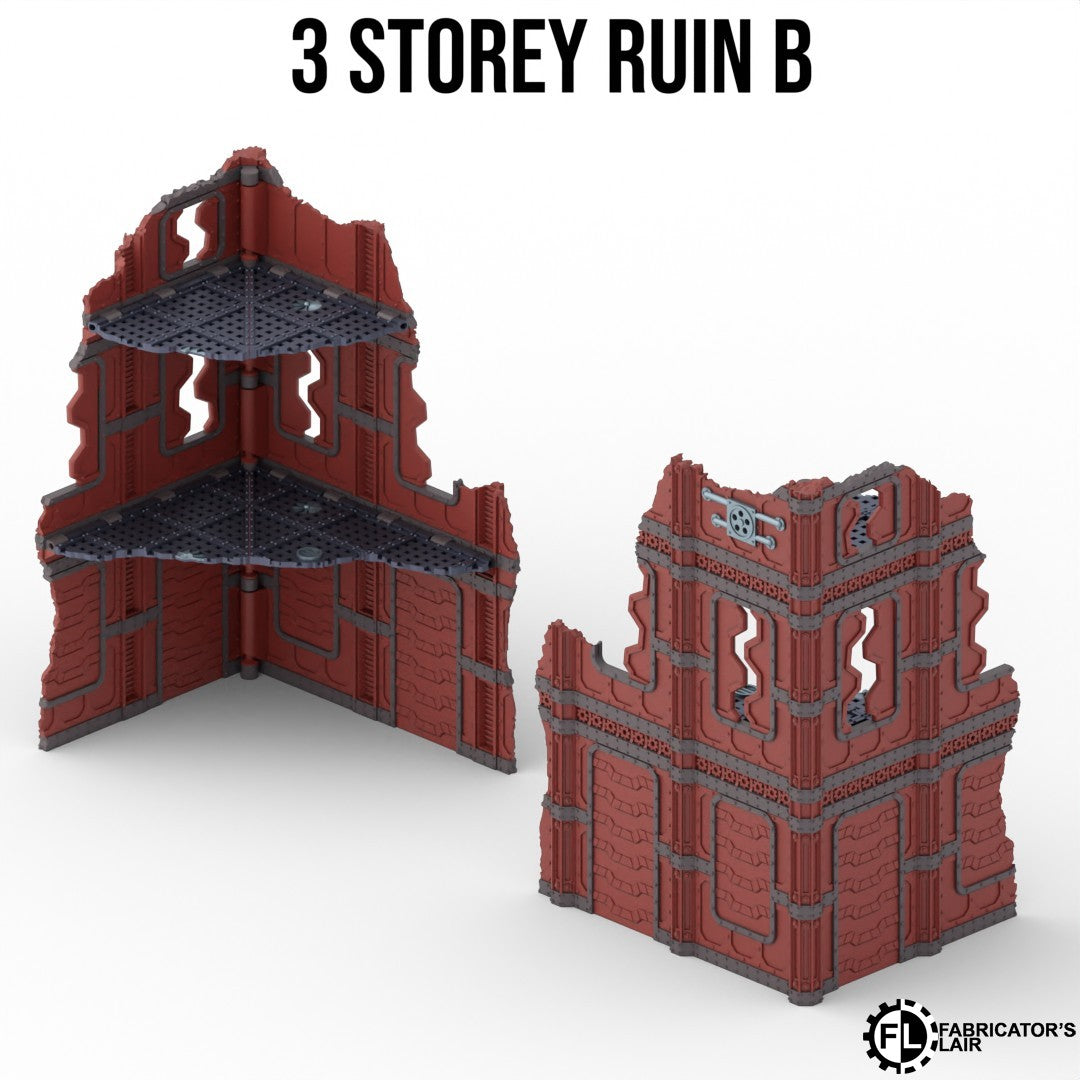 Set de Décors Industriels Pliables - Table Complète Optimisée pour 40K 11e Edition