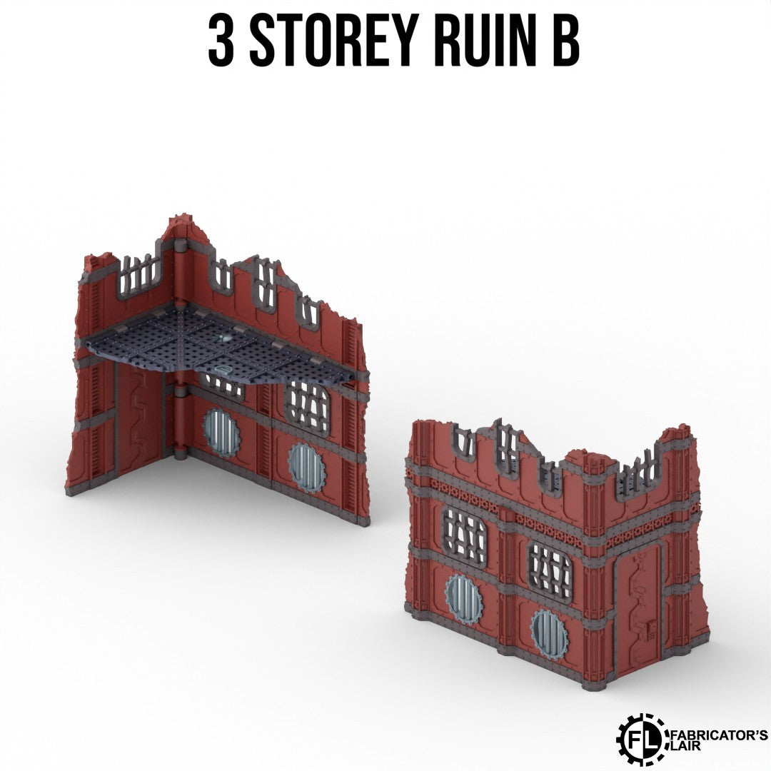 Set de Décors Industriels Pliables - Table Complète Optimisée pour 40K 11e Edition