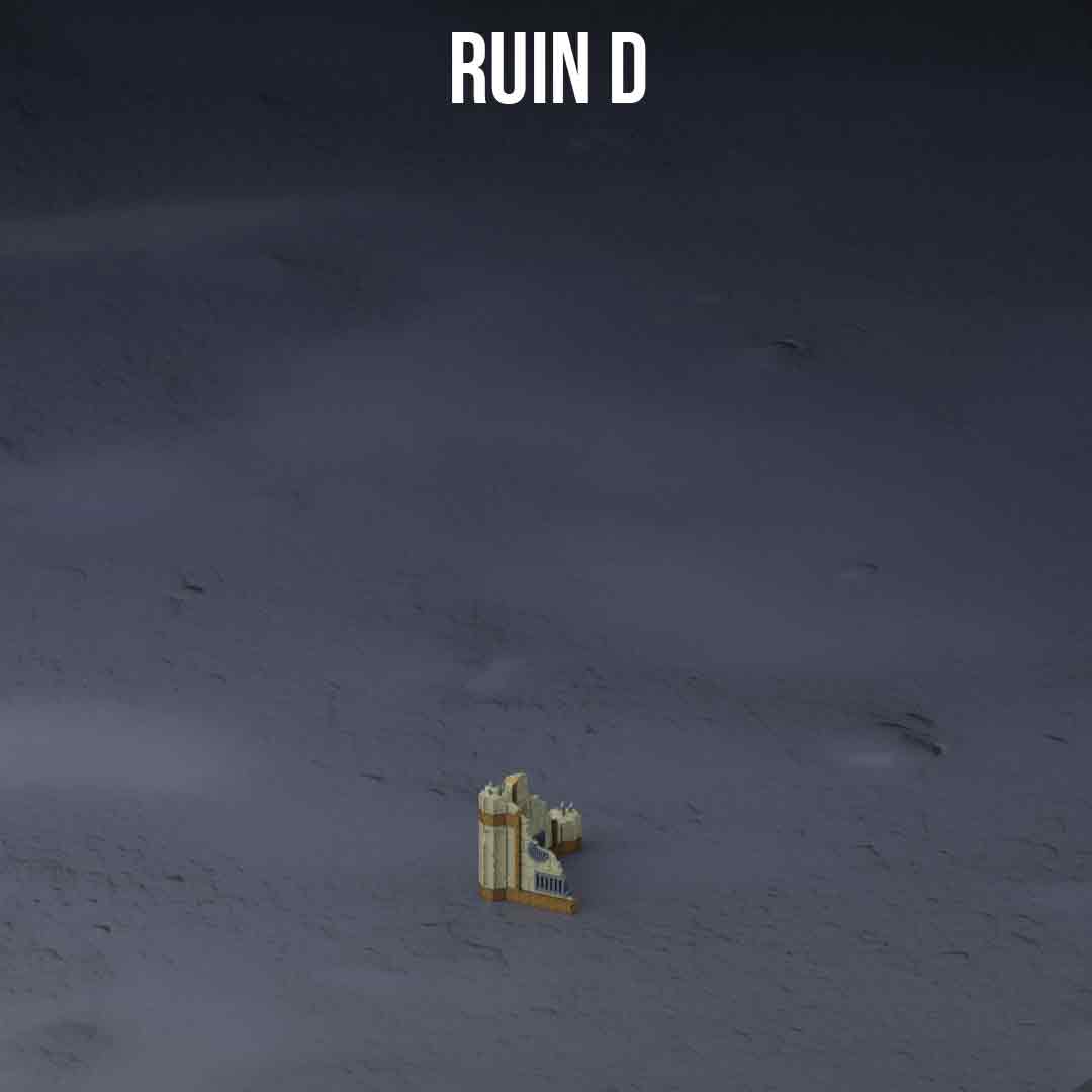 Gothic Sector Templaris - Lot de 6 petites ruines compétitives
