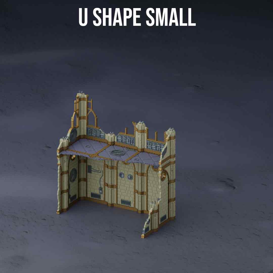 Back view of the U Shaped Small Ruin